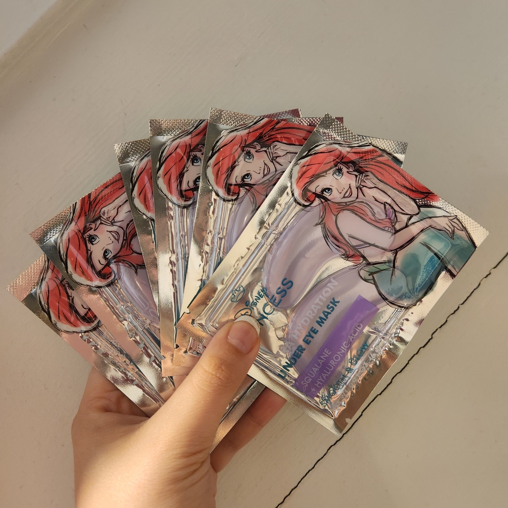 👻 5 For $25 👻Disney Princess Ariel Under Eye Mask - Purple and Red